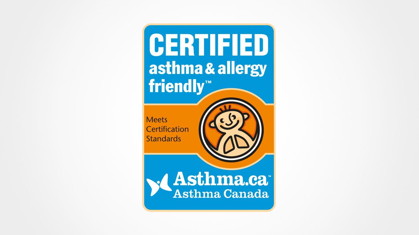 Certified Asthma and Allergy friendly logo Certified Asthma and Allergy friendly logo